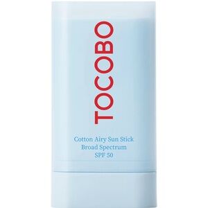 Tocobo Cotton Airy Sun Stick SPF 50 Broad Spectrum Korean Matte Sunscreen Stick